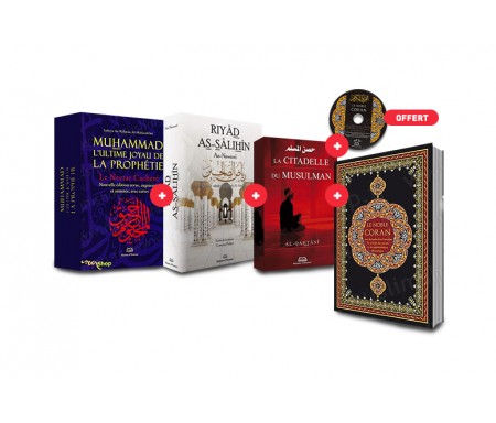 Coffret Essentiel Ennour - 4 Livres ! Ultime Joyau de la Prophétie, Riyad As-Salihin, La citadelle du musulman et le Saint Coran