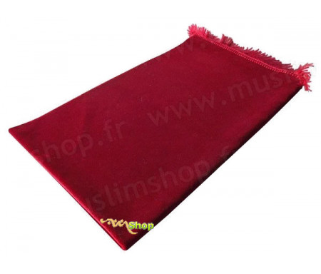 Tapis de Prière Velours Luxe - Rouge Espagne