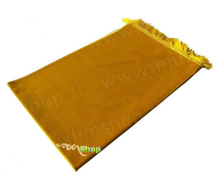 Tapis de Prière Velours Luxe - Jaune doré