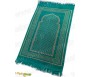 Tapis de prière Velours couleur vert - motif losange