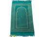 Tapis de prière Velours couleur vert - motif losange