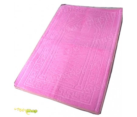 Tapis de prière épais et moelleux - Grande taille - Coloris Rose