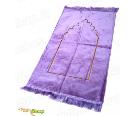 Tapis de prière velours Arcade - Couleur Mauve