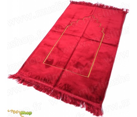 Tapis de prière velours Arcade - Couleur Rouge