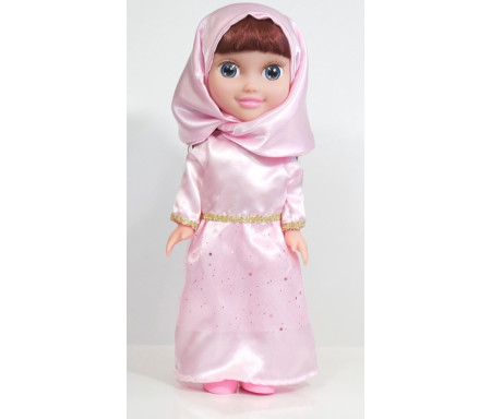 Poupée musulmane "Chifa" parlante (version de luxe) - Vêtement rose