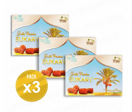 3 x Coffret familial de Dattes Sukary 1,2kg