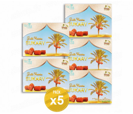 5 x Coffret familial de Dattes Sukary 1,2kg