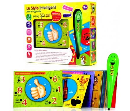 Le Stylo intelligent : Joue et apprend avec plus de 100 cartes illustrées bilingues (français/arabe)