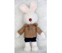 Peluche/Doudou Lapin Karim (Famille Arnoube)