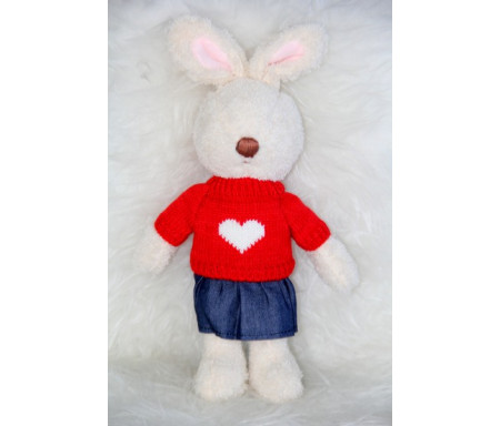 Peluche/Doudou Lapin Sihame (Famille Arnoube)