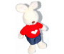 Peluche/Doudou Lapin Sihame (Famille Arnoube)