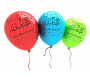 Pack de 10 ballons Aïd Moubarak multicolores (étoiles)