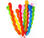 Pack de 10 ballons multicolores sous forme de spirales (spécial fêtes)