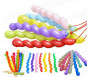 Pack de 10 ballons multicolores sous forme de spirales (spécial fêtes)