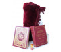 Coffret/Pack Cadeau islam pour homme : Le Saint Coran (arabe-français-phonétique) + Riyâd As-Sâlihîn + Parfum musk Makkah (3ml) + Tapis de prière couleur unie bordeaux