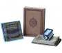 Pack Cadeau : Le Saint Coran version arabe marron (Hafs) + La citadelle du Musulman (2CD) + Tapis Voyageur + Porte clé parfum "Musc Blanc"