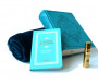 Pack cadeau bleu : Le Noble Coran (bilingue français/arabe) + La Citadelle du Musulman + Tapis de prière en velours + Parfum Musc d'Or au choix (homme/femme)