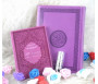 Pack Cadeau Couleur Mauve (Coran arabe - Les 40 hadiths an-Nawawî bilingue - Parfum Musc Blanc de Luxe - Sac cadeau)