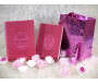 Pack cadeau de couleur rose avec 2 livres : Les 40 hadiths & La Citadelle du musulman (bilingues français/arabe) - Parfum deluxe - Sac cadeau