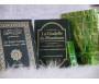 Pack cadeau de couleur vert : Le Saint Coran & La Citadelle du musulman (bilingues français/arabe) - Parfum deluxe - Sac brillant