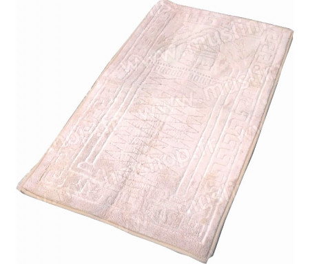 Tapis de prière épais et moelleux - Grande taille - Coloris Beige