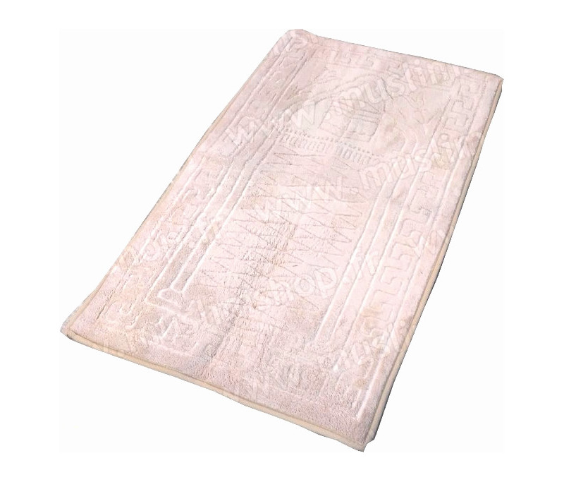 Tapis de prière Velours Luxe couleur unie avec motifs - Alif Store