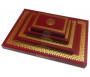 Coran spécial mosquée - Lecture Hafs - Couverture rouge dorée - Très grand format (48 x 35 cm)