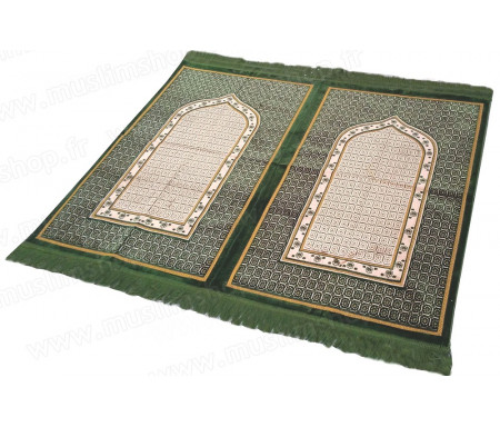 Tapis de prière Velours et confortable deux (2) places