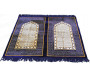 Tapis de prière Velours et confortable deux (2) places - Marron