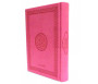 Le Saint Coran version arabe (Lecture Hafs) de luxe avec couverture en daim rose