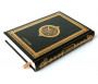 Le Saint Coran version arabe de luxe (Lecture Hafs) avec couverture noire dorée