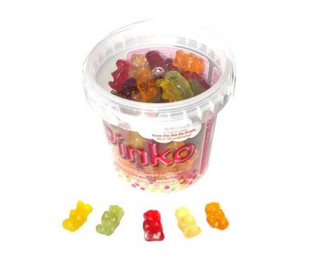 Bonbons Halal Gélifié "Oily Bears" (Oursons) au vrai Jus de fruits - 150gr