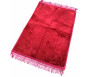 Grand tapis épais antidérapant avec motif Arabesque - Rouge