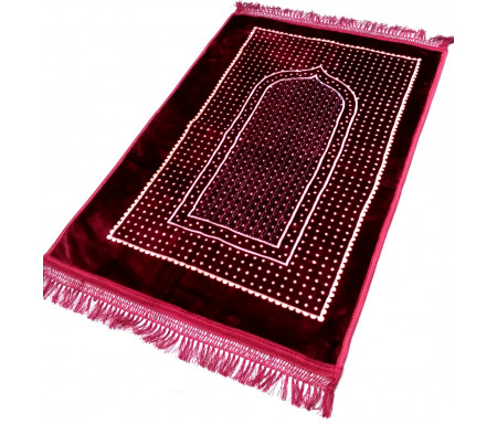 Grand tapis épais avec motif Arcade et Pois - 