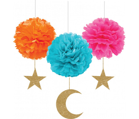 Crescent Pompom Set Polices