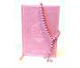 Coffret Cadeau pour femme - Pack Saint Coran (français-arabe-phonétique) et Chapelet "Sebha" de luxe rose pâle assortis