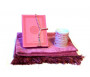 Coffret Cadeau musulman pour Maman : Tapis de prière + Coran (arabe) + Chapelet + Mug de couleur assortie rose