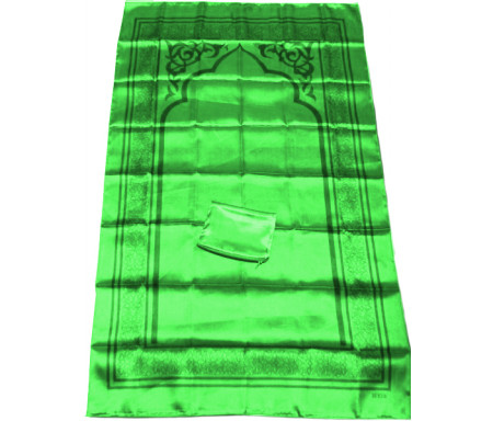 Tapis de poche pliable et transportable avec son étui de couleur brillante - Couleur vert