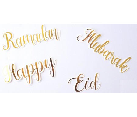 Eid / Ramadan / Happy / Mubarak Découpes