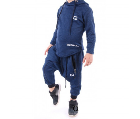 Ensemble Enfant Qabail ONYX Junior (10-16 ans) - Bleu indigo