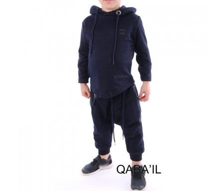 Ensemble Enfant Qabail ONYX JUNIOR (10-16 ans) - Bleu nuit