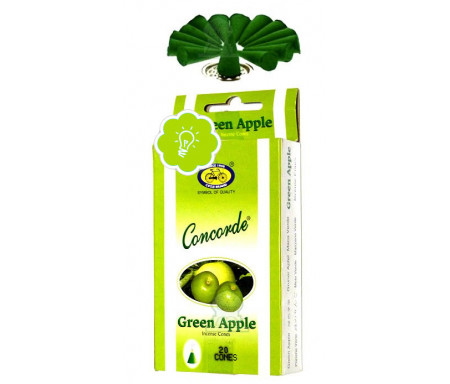 Encens bakhour Concorde - 20 cônes parfumés Pomme verte - Cycle Green Apple Concorde Incense Cones