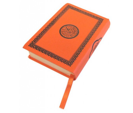 Saint Coran de poche couverture flexible orange (Hafs)