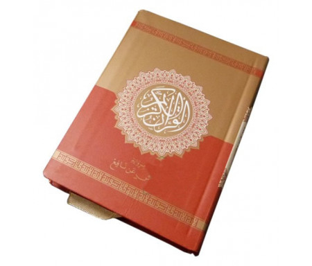 Saint Coran rouge (format de poche 9 x 13 cm) - Lecture Warch - القرآن الكريم - ورش