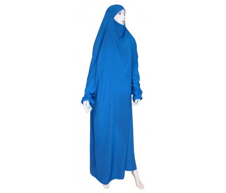 Jilbab Al-Haramayn une (1) pièce - Couleur bleu pétrole