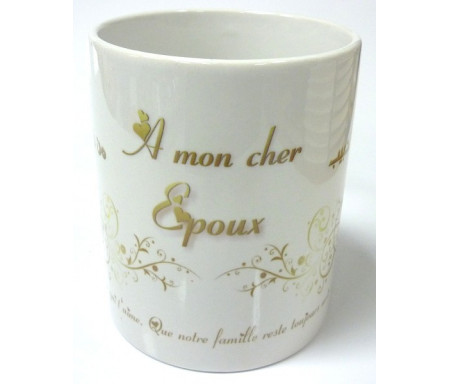 Mug "A mon cher époux. De la part de ton épouse qui t'aime."