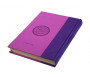 Le Saint Coran (17 x 24 cm) version arabe (Lecture Hafs) de luxe avec couverture en daim mauve et violet