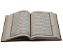 Le Saint Coran (17 x 24 cm) version arabe (Lecture Hafs) de luxe avec couverture en daim marron et camel