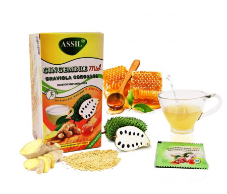 Assil - Thé naturel au Gingembre, miel & dattes rouges