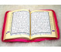 Le Saint Coran Zip avec règles de lecture Tajwid - Grand format (14 x 20 cm) - Couleur rose